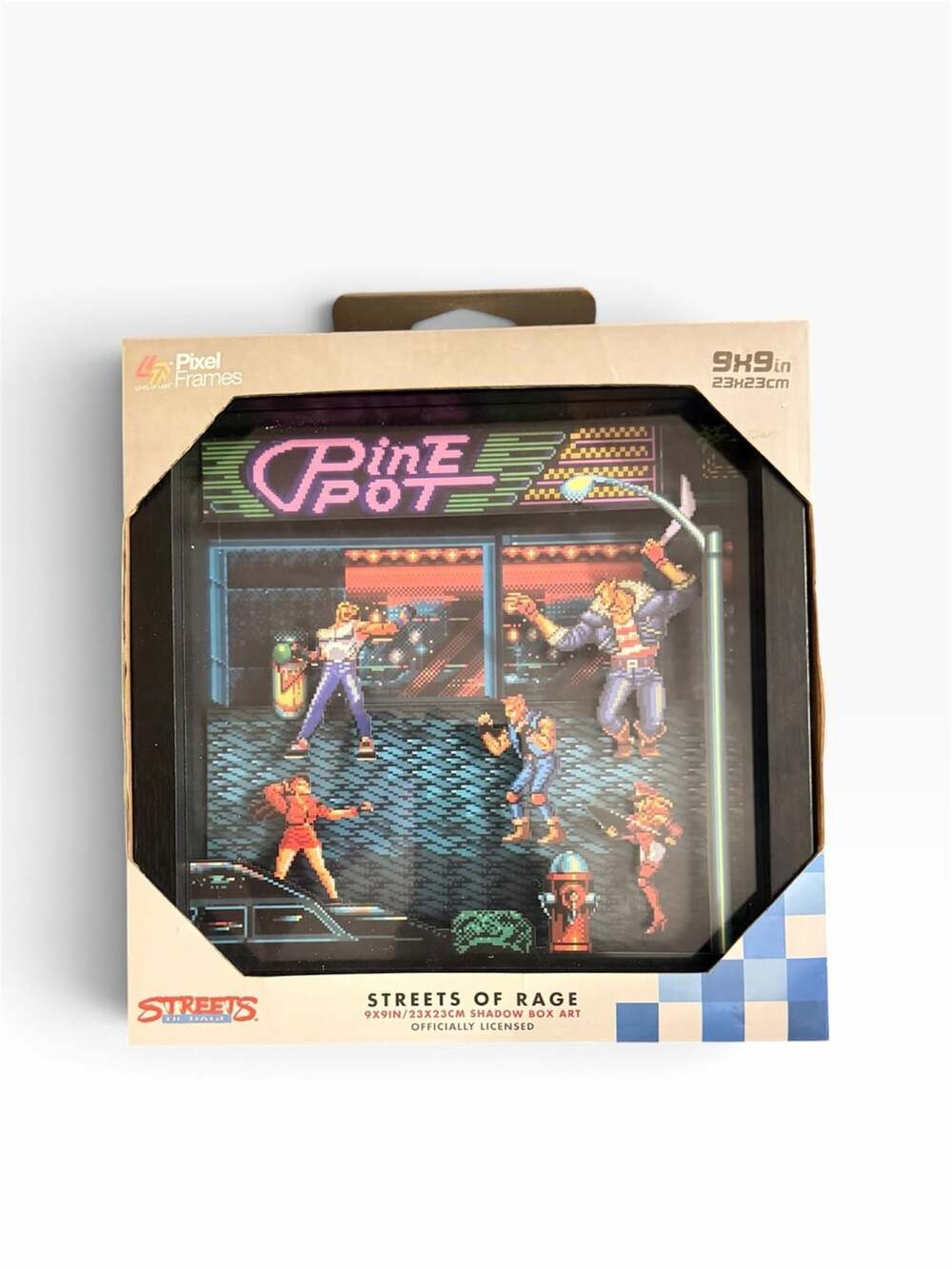 Pixel Frames Streets of Rage Shadow Box Art 9x9 in